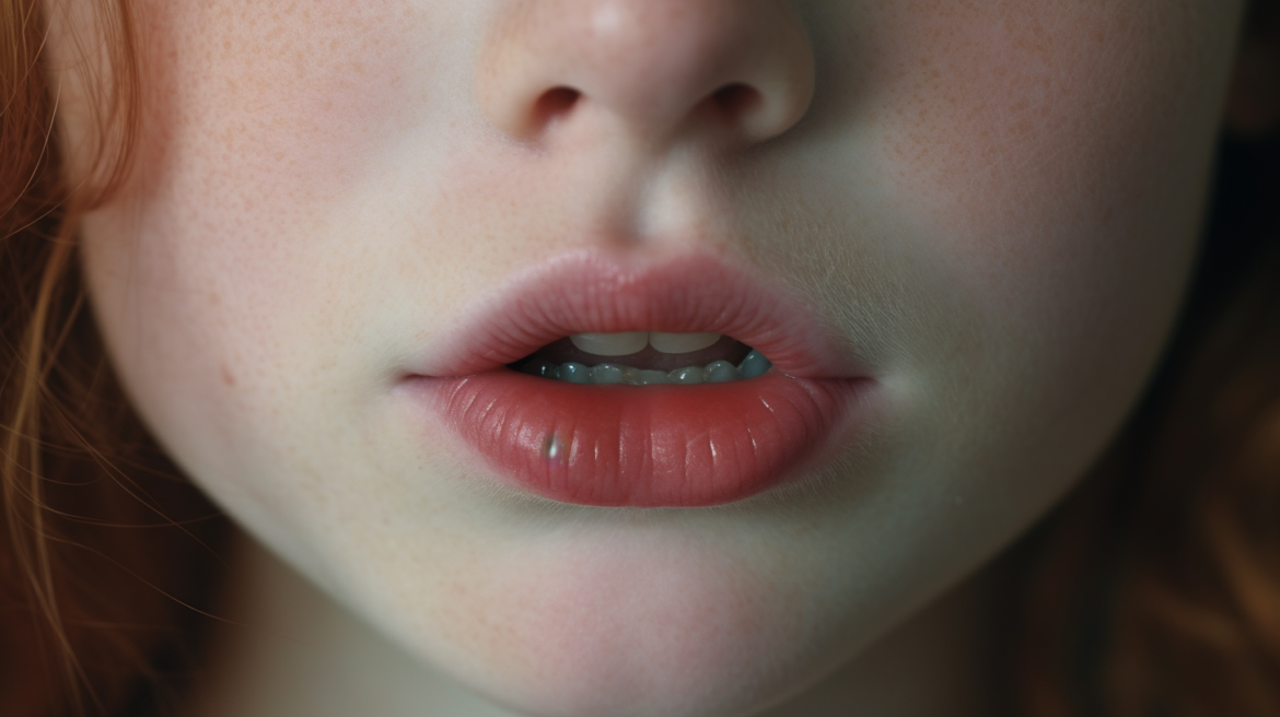 spuchnięta warga u dziecka